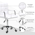 Ergonomischer Drehstuhl mit Armlehnen und Rollen für Büro & Homeoffice