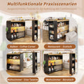 Ausziehbarer Bartisch mit LED & Stauraum