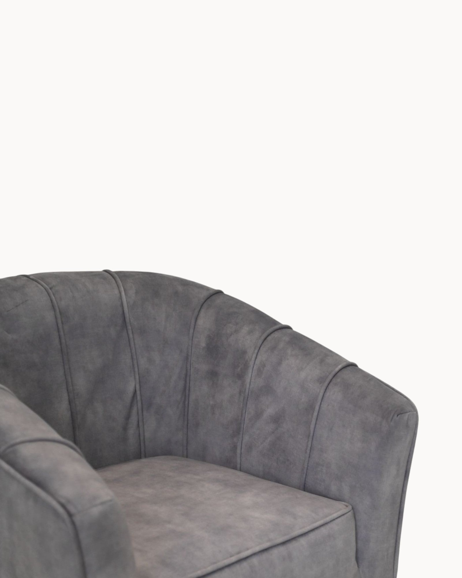 HSM Collection – Esszimmerstuhl Chester – Grau – Adore-Stoff – Metallbeine