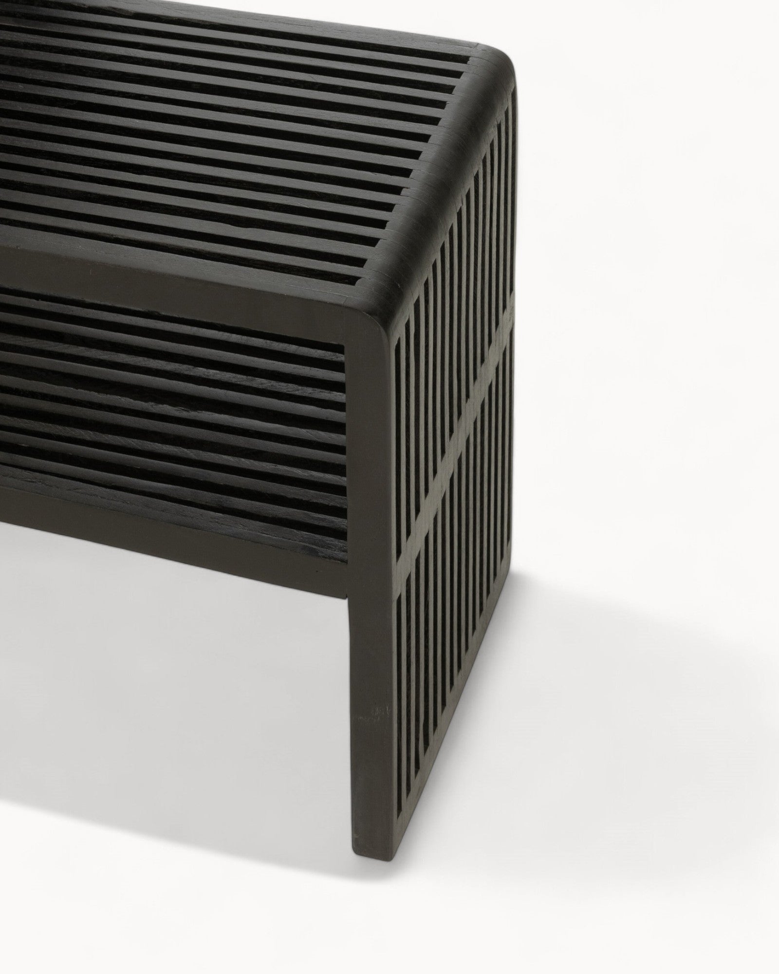 J-Line Konsole mit Regal – Schwarz – Holz – Modernes Design, 80 cm