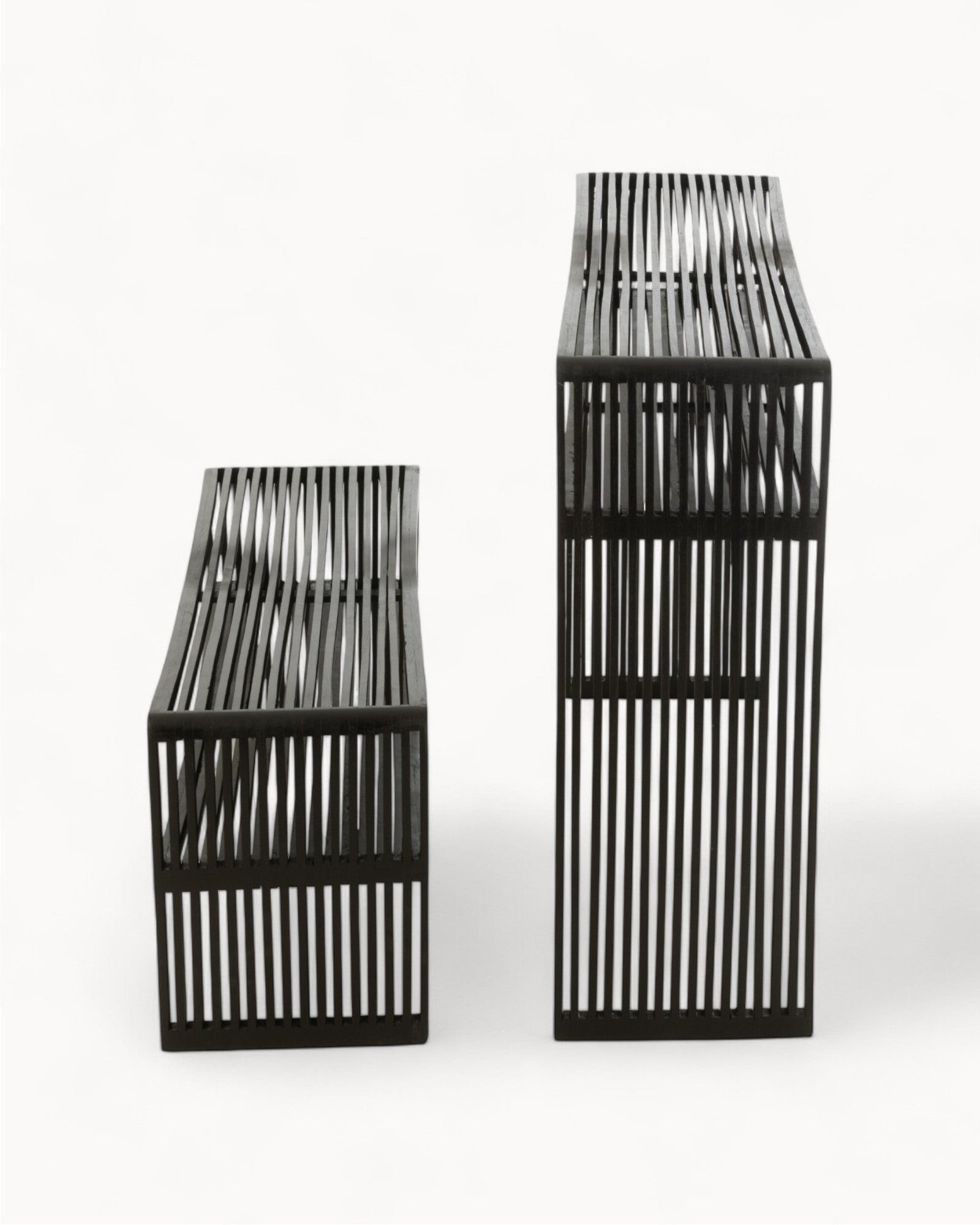 J-Line Konsole mit Regal – Schwarz – Holz – Modernes Design, 80 cm