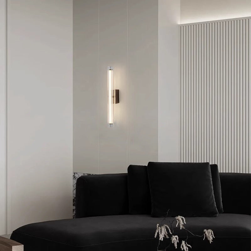 Minimalistische Glas-Nachttischleuchte