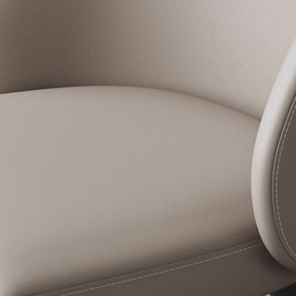 Minimalistischer Esszimmerstuhl im italienischen Creme-Stil
