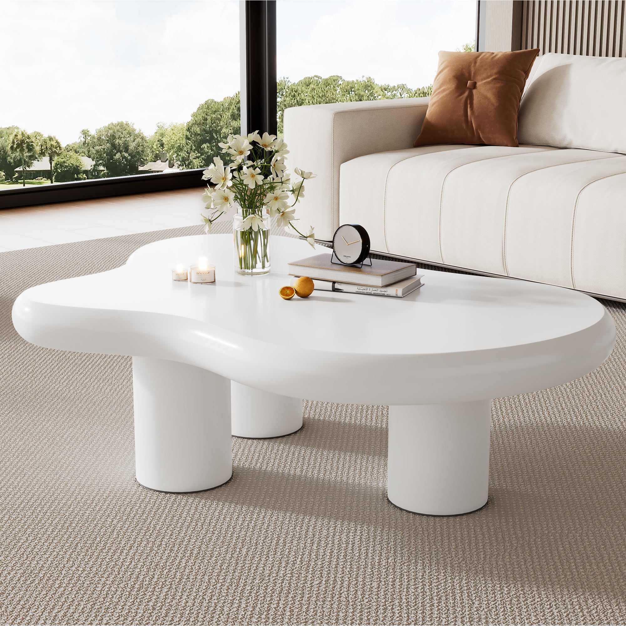 Moderner Couchtisch in Wolkenform