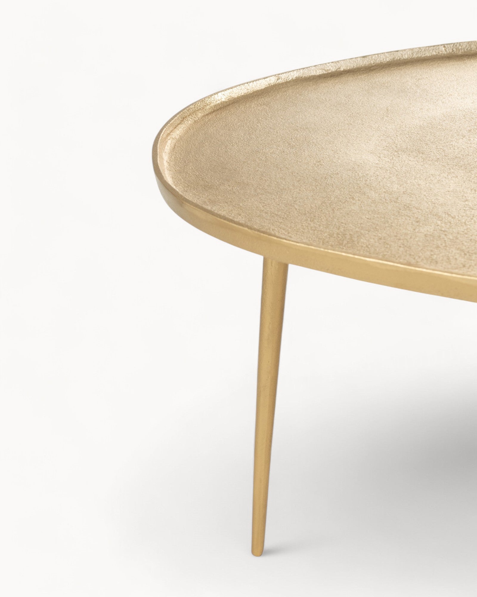 J-Line Beistelltisch Vinta – Aluminium Gold – Modernes Design