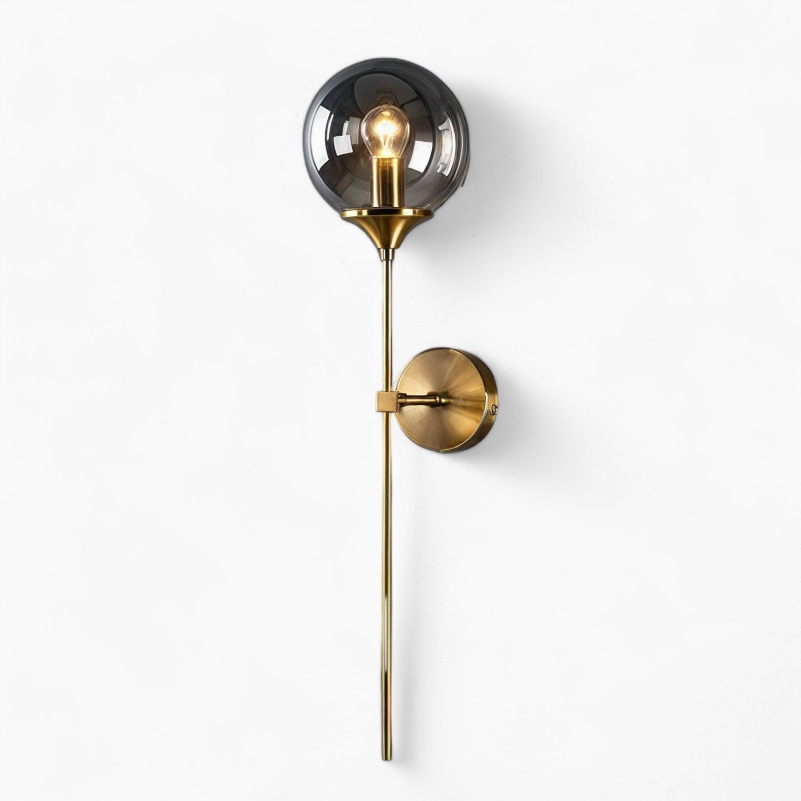 Moderne Nordische Glas Wandlampe, Klares Glas Schirm, E14 Basis, Zeitgemäßer Stil, 1-Licht, Nicht Dimmbar, AC Stromquelle