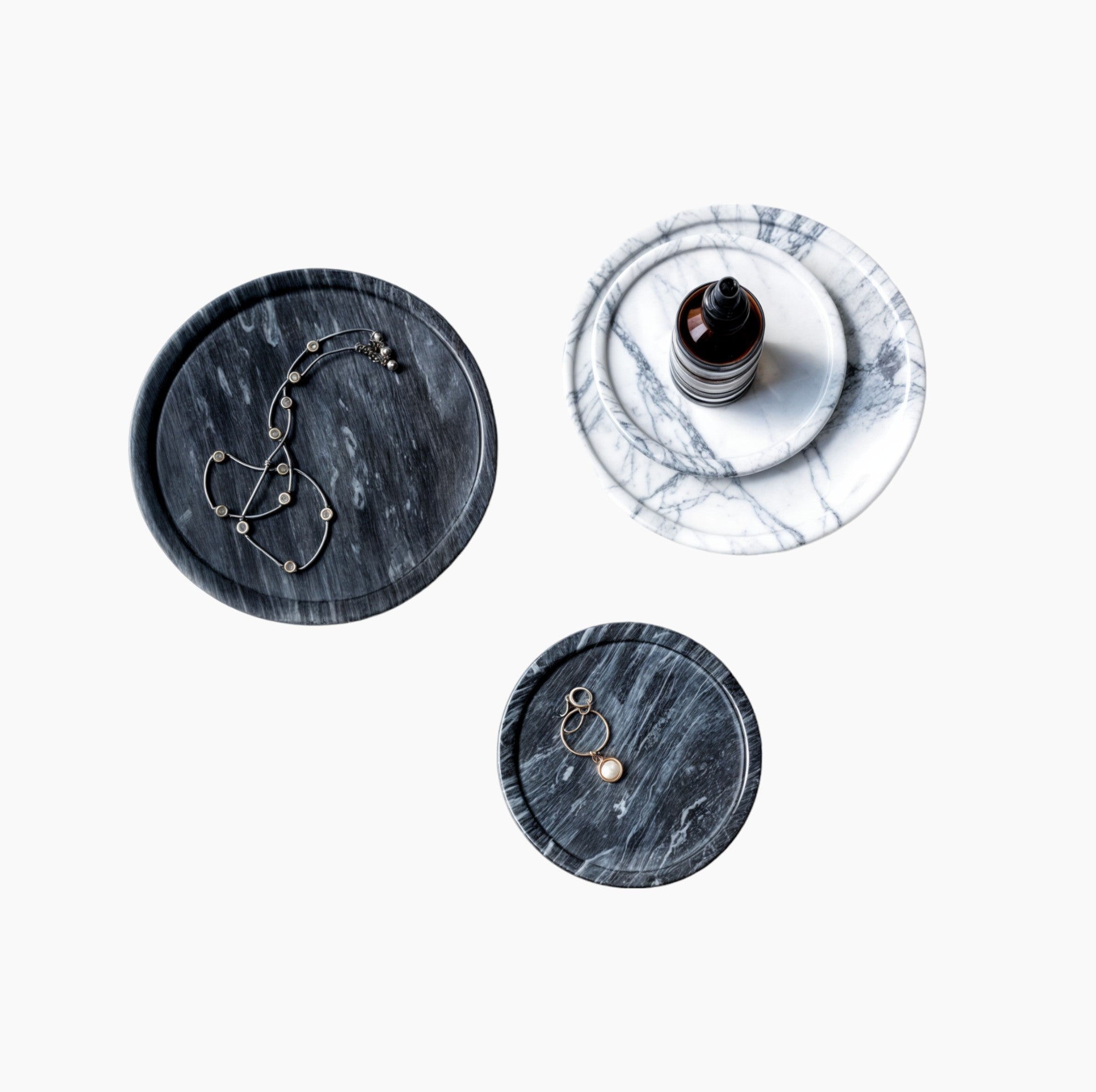 Rundes Marmortablett