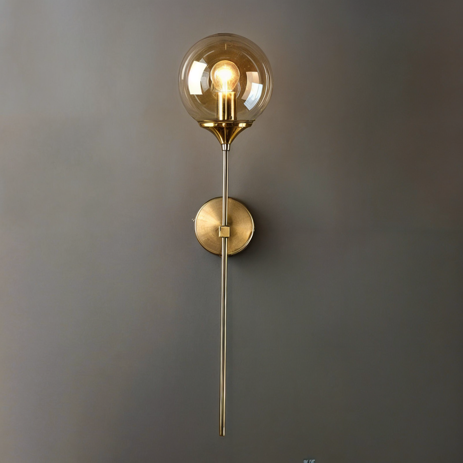 Moderne Nordische Glas Wandlampe, Klares Glas Schirm, E14 Basis, Zeitgemäßer Stil, 1-Licht, Nicht Dimmbar, AC Stromquelle