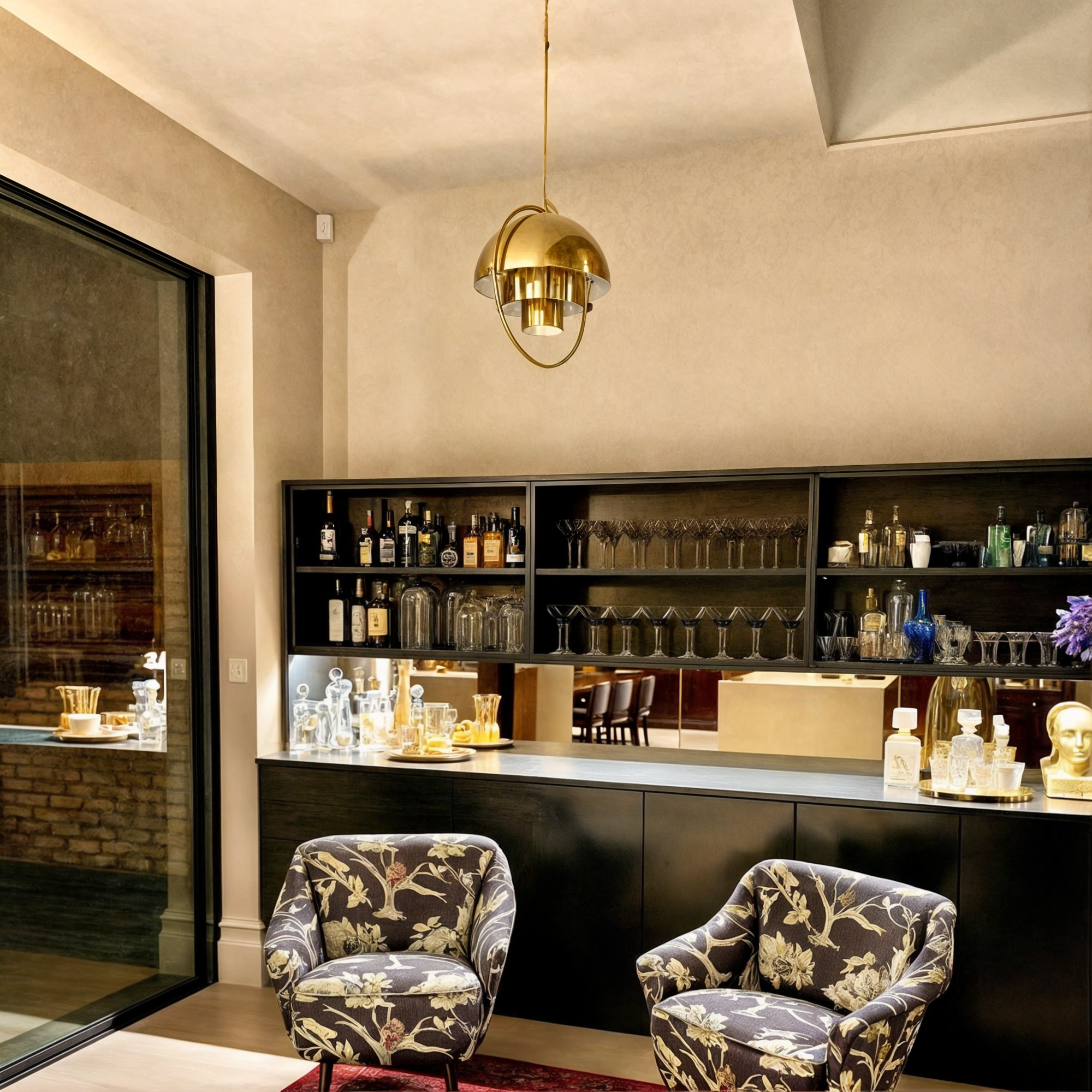 Moderne Eisen Glas Pendelleuchte | E27 Birne | Verchromte Oberfläche | Schwarz Silber Gold