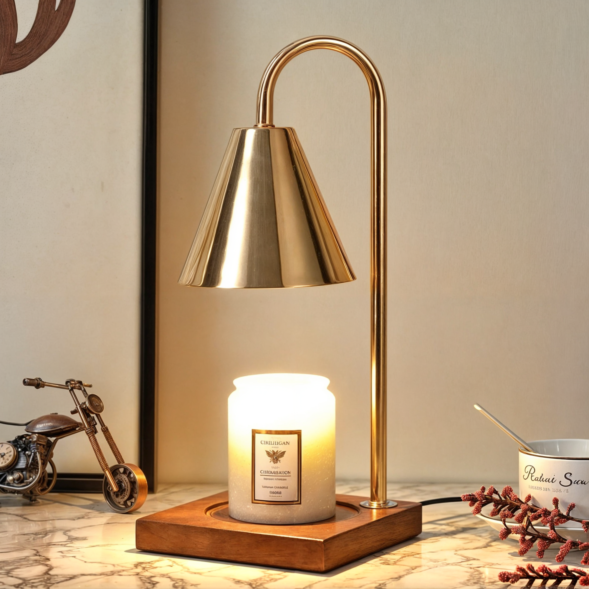 Dimmbare Kerzenwärmerlampe, elektrischer Aromaschmelzer, modernes Design