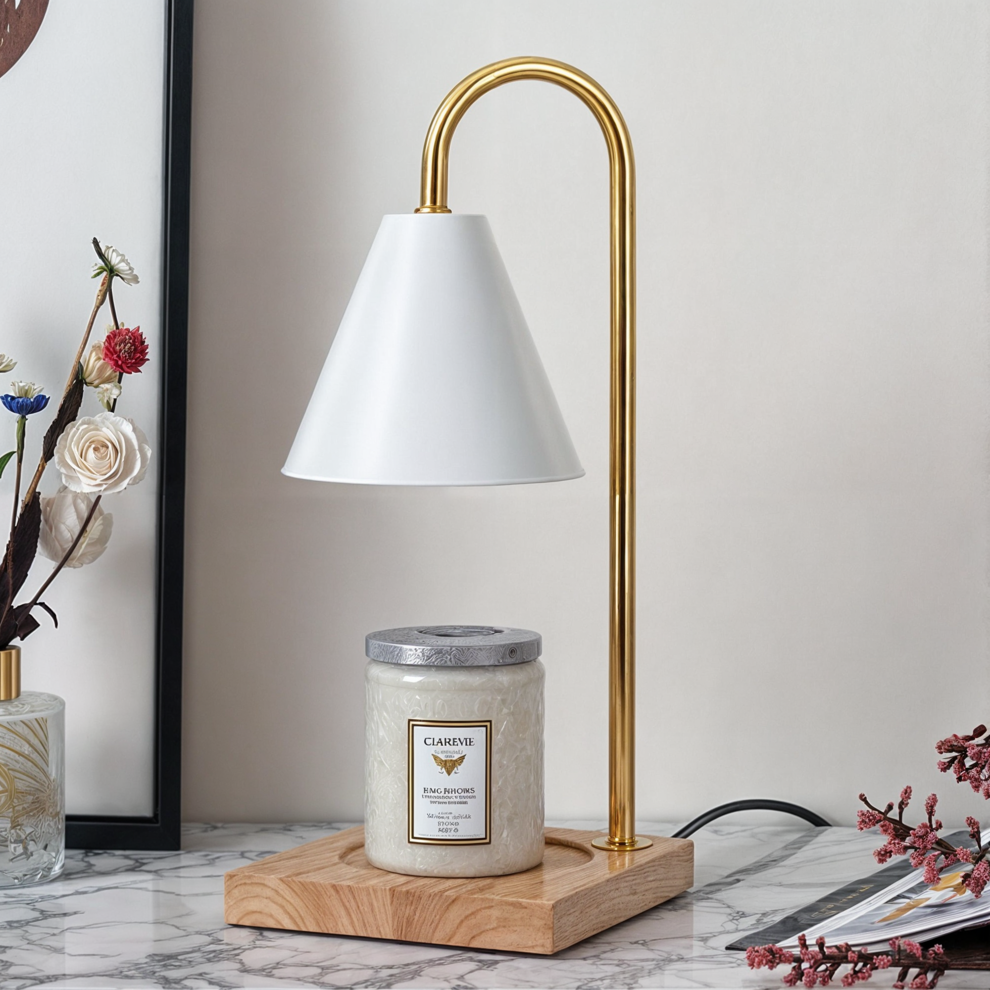 Dimmbare Kerzenwärmerlampe, elektrischer Aromaschmelzer, modernes Design
