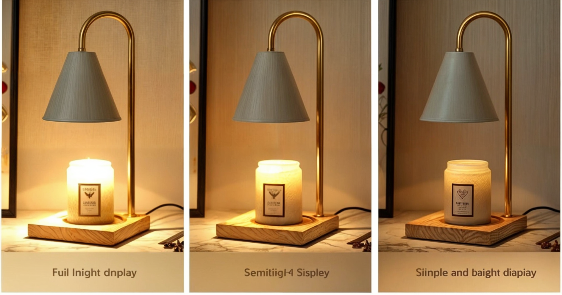 Dimmbare Kerzenwärmerlampe, elektrischer Aromaschmelzer, modernes Design