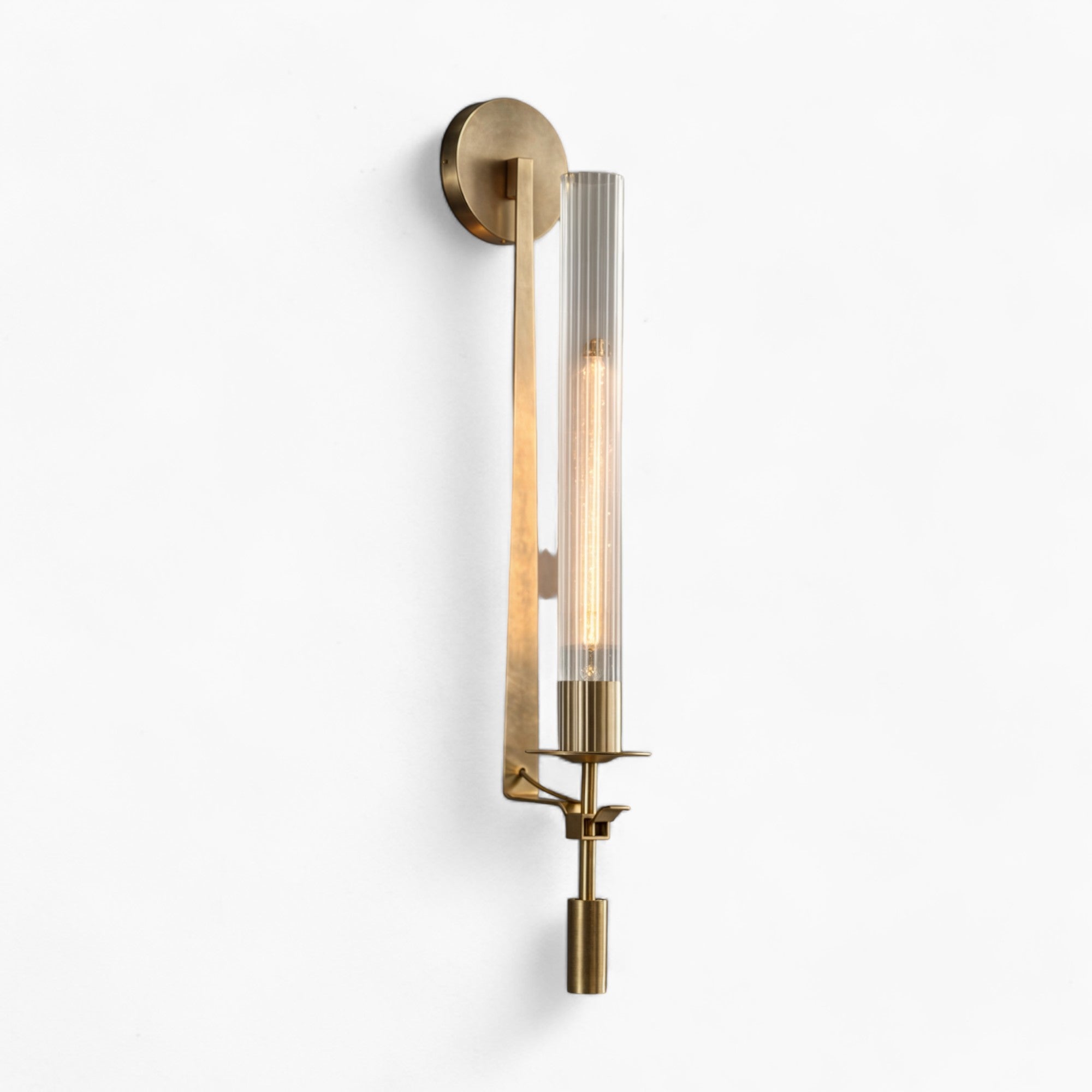 Moderne Wandleuchte Wandlampen aus Eisen und Glas | E27, 90-260V | Nordic Stil für Wohnzimmer, Schlafzimmer | Wandmontage, LED