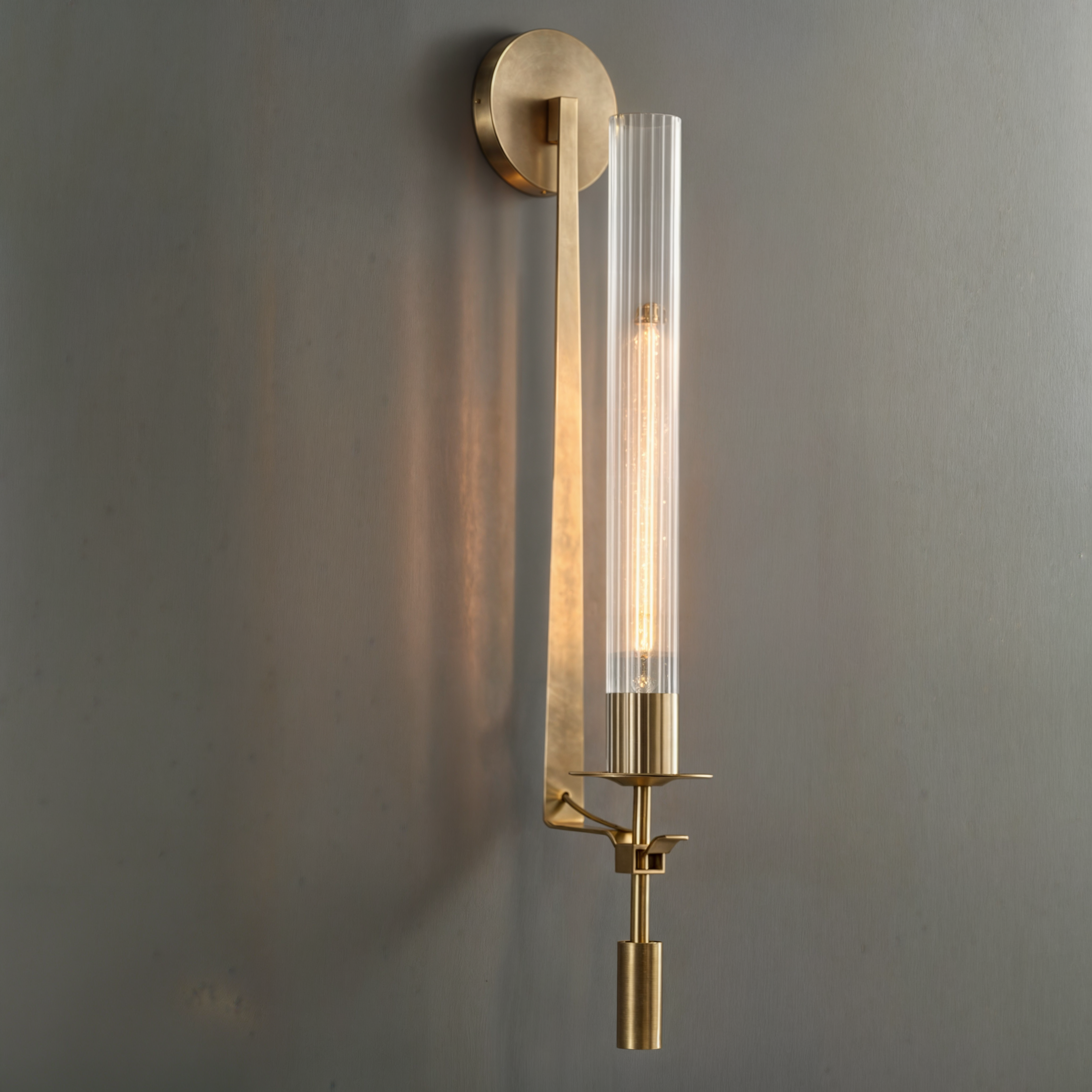 Moderne Wandleuchte Wandlampen aus Eisen und Glas | E27, 90-260V | Nordic Stil für Wohnzimmer, Schlafzimmer | Wandmontage, LED