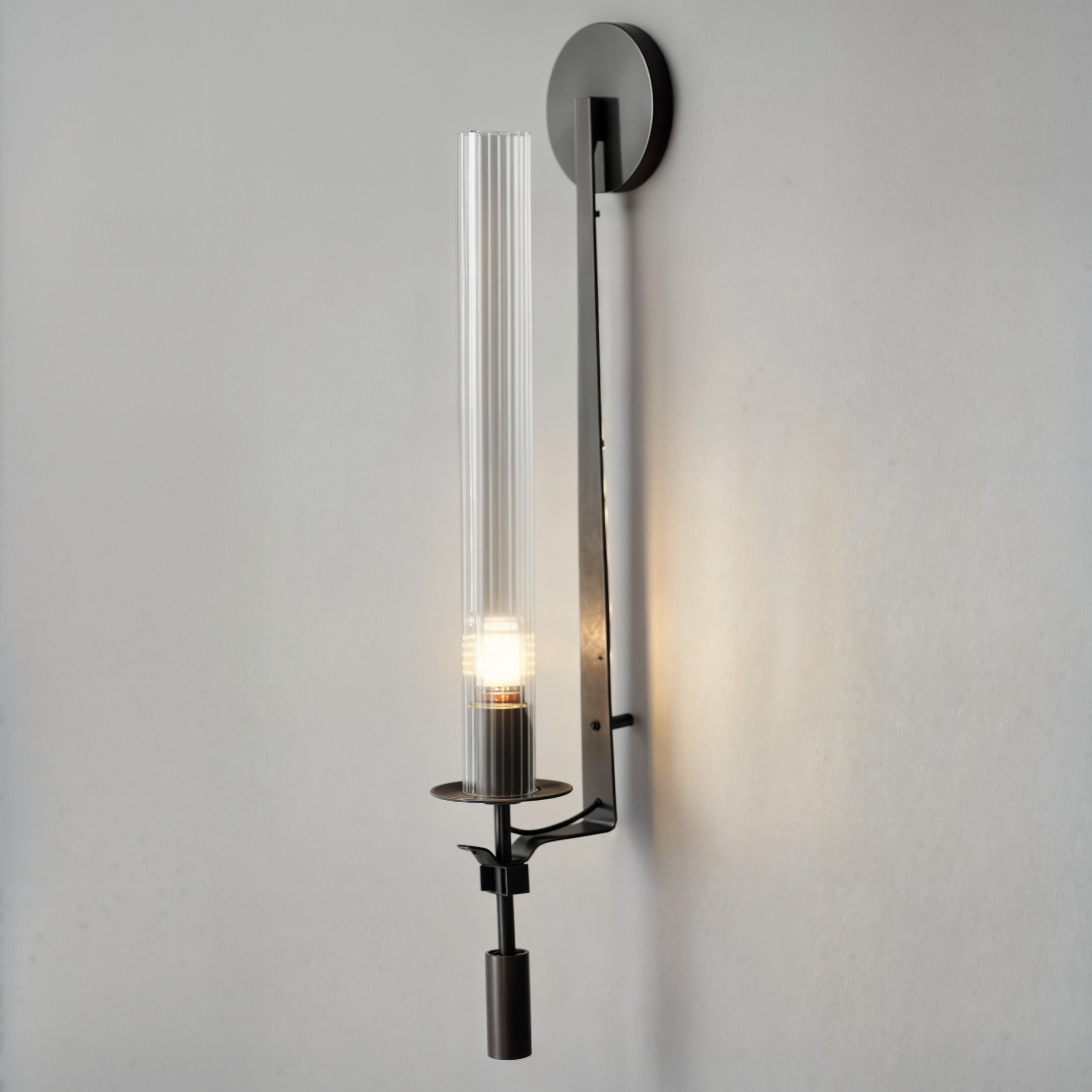 Moderne Wandleuchte Wandlampen aus Eisen und Glas | E27, 90-260V | Nordic Stil für Wohnzimmer, Schlafzimmer | Wandmontage, LED