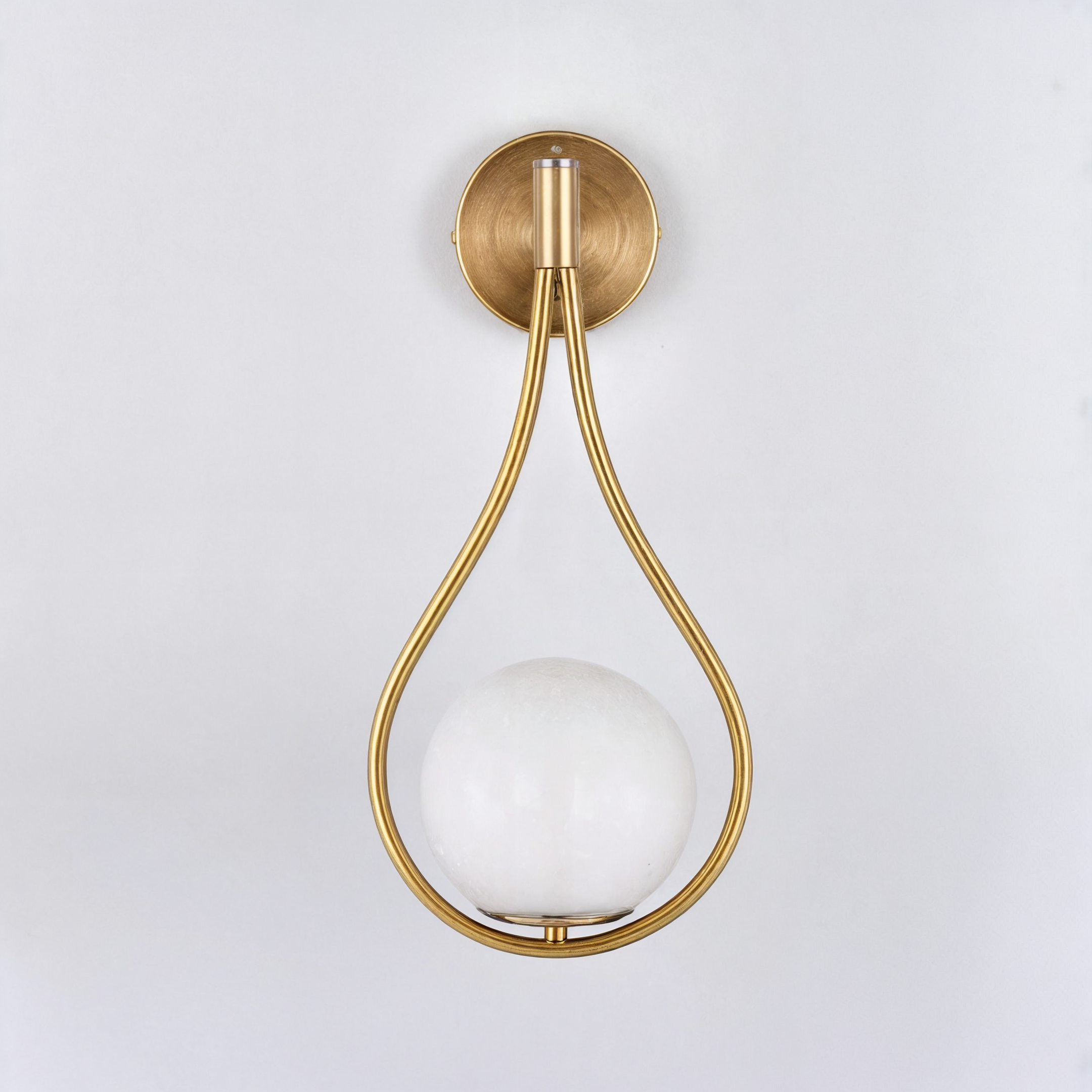 Moderne nordische Wandleuchte, Schwarz/Gold, G4 LED, Eisen+Glas, Up/Down