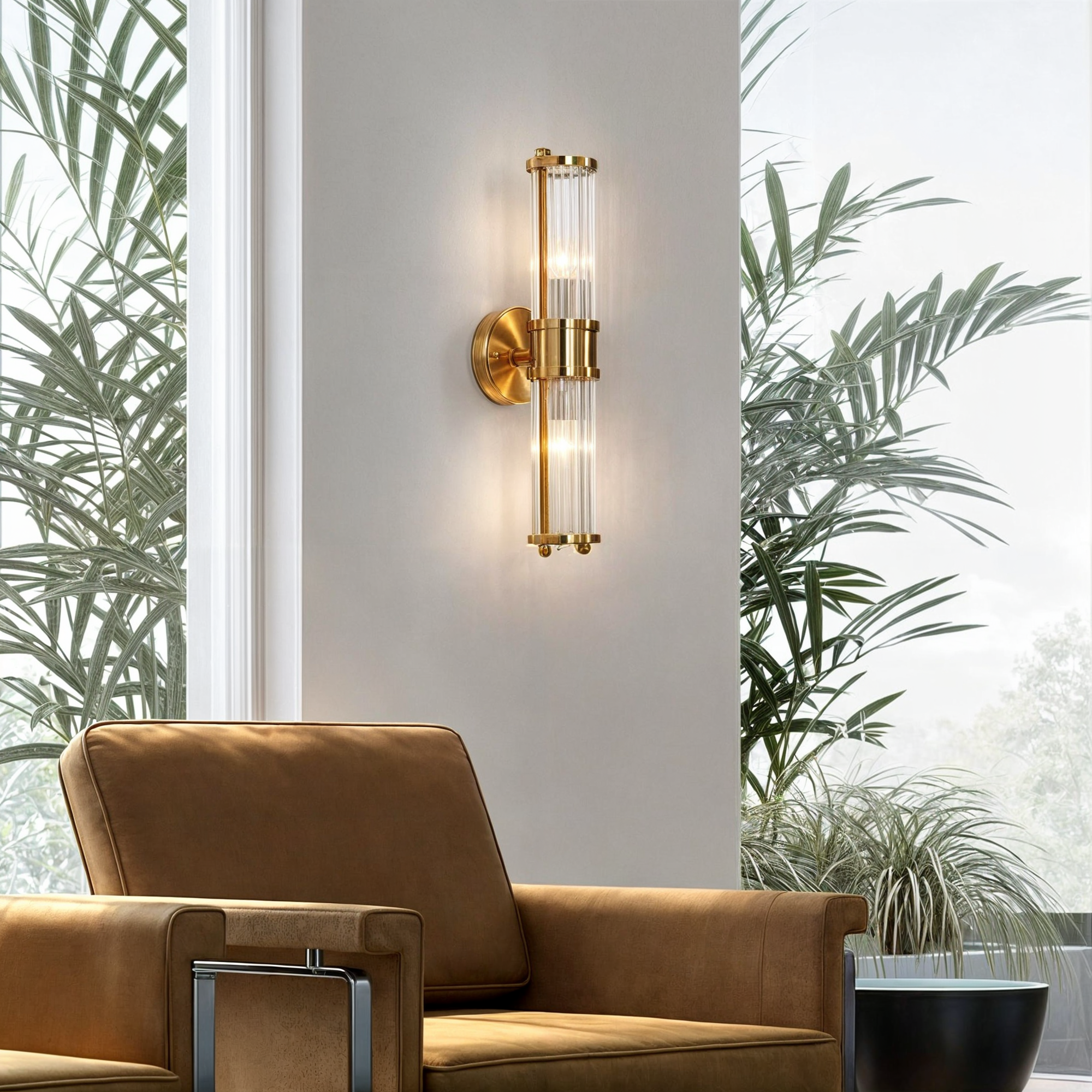Luxus Gold Badezimmer Eitelkeit Wandleuchten Kristall Kupfer Wandlampe CH719 | Modern Style