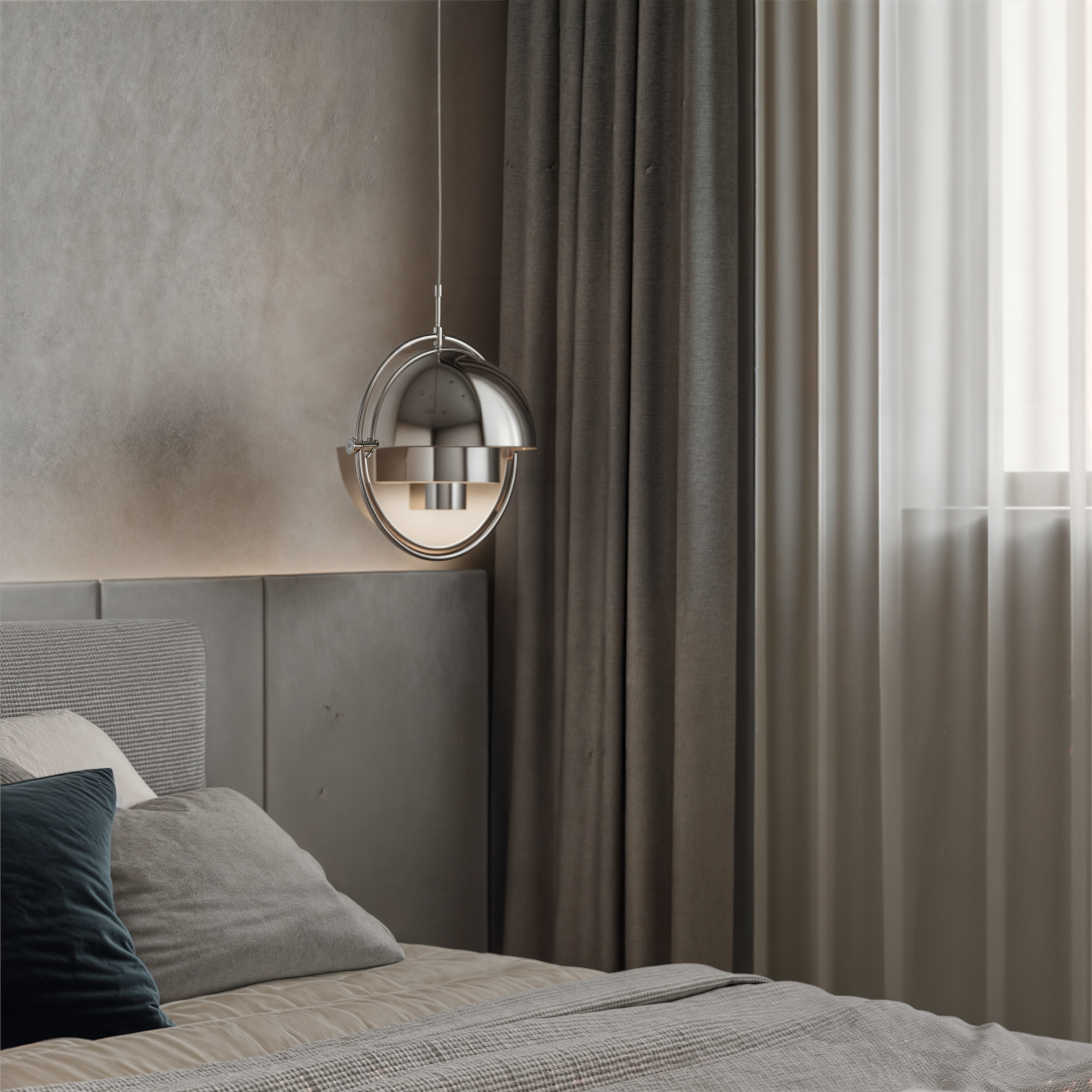 Moderne Eisen Glas Pendelleuchte | E27 Birne | Verchromte Oberfläche | Schwarz Silber Gold