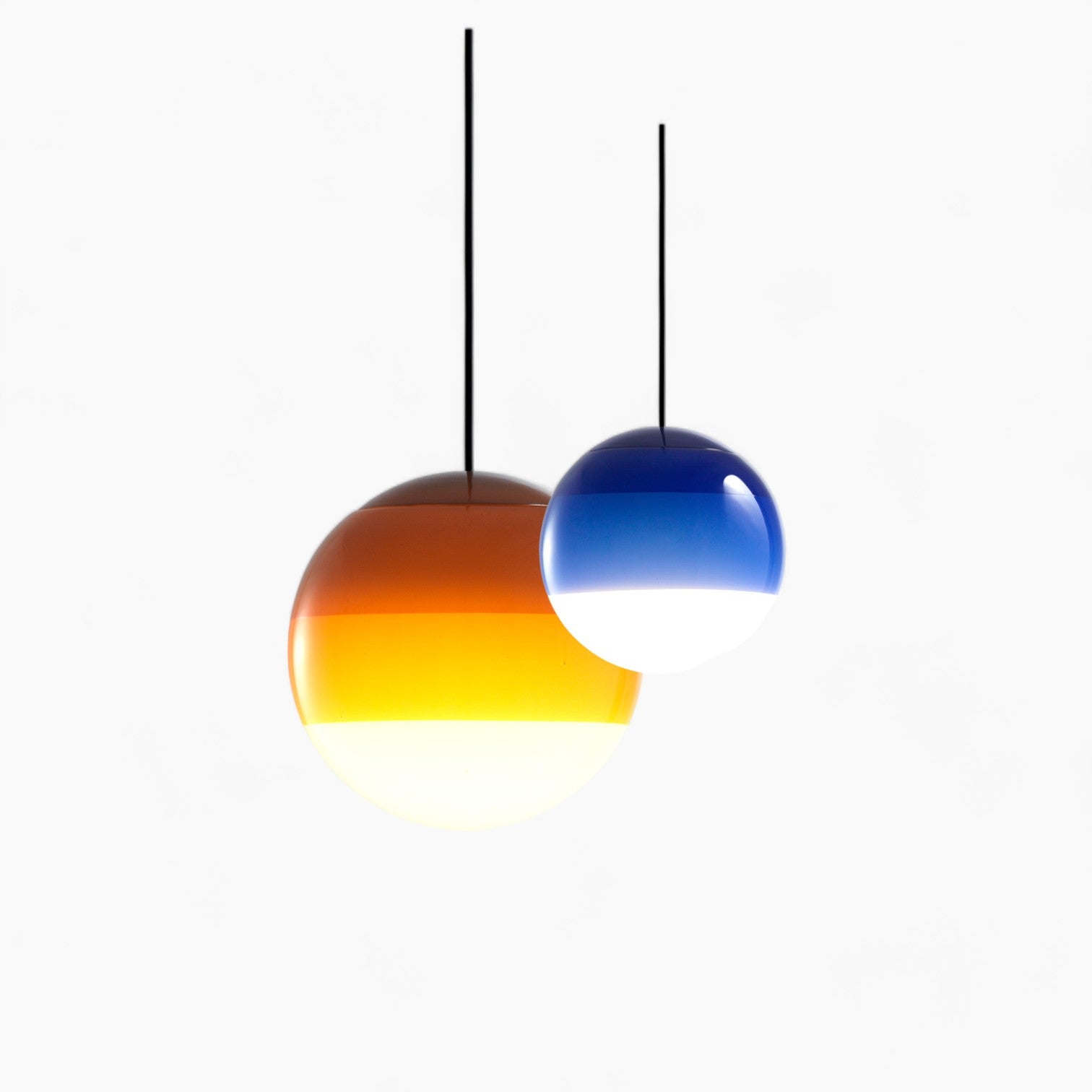 Moderne LED-Pendelleuchte, dimmbar, gebürstetes Nickel, E27, Glas-Stein