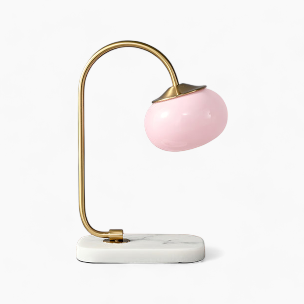 Moderne Metall-Glas-Tischlampe, Eisen-Marmor-Glas, Nachttisch/Zimmer, E26 Sockel, 110V-240V