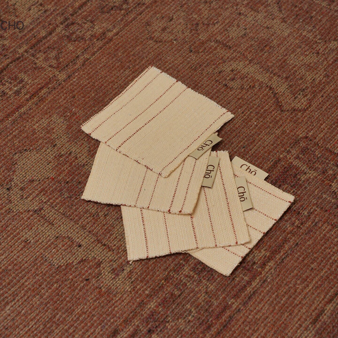 Handgewebter Baumwoll Untersetzer im Vintage Stil