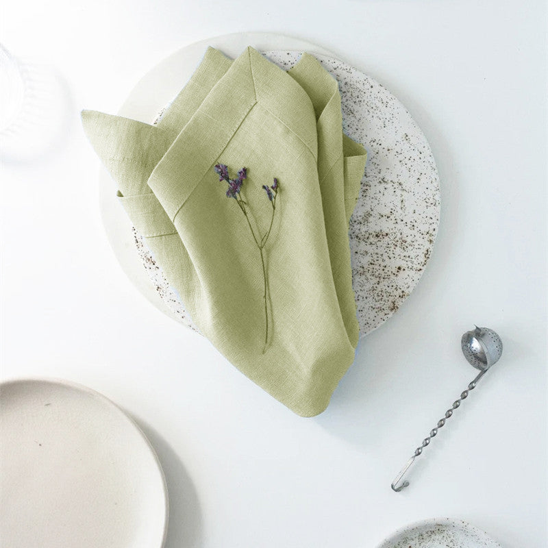 Elegantes Tischset- und Servietten-Set aus Ramie