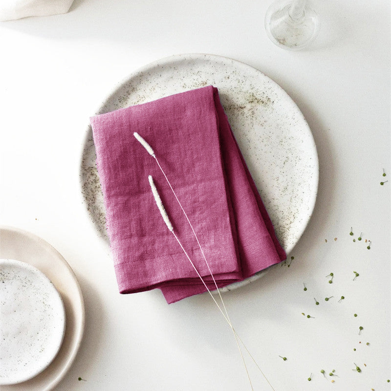 Elegantes Tischset- und Servietten-Set aus Ramie