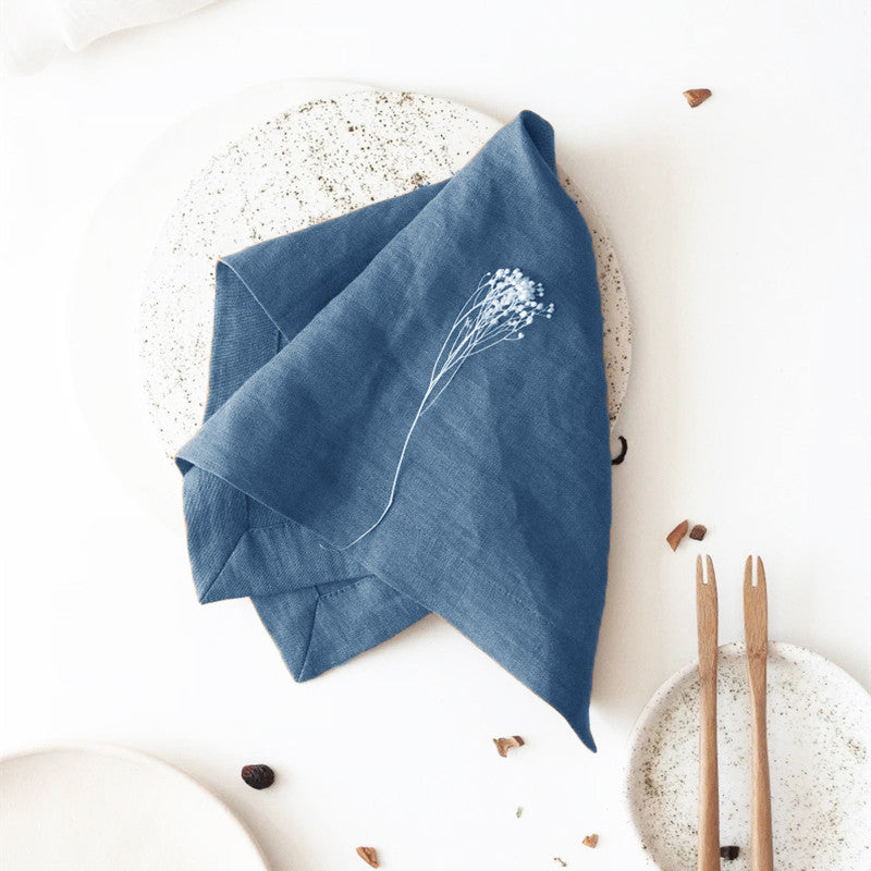 Elegantes Tischset- und Servietten-Set aus Ramie