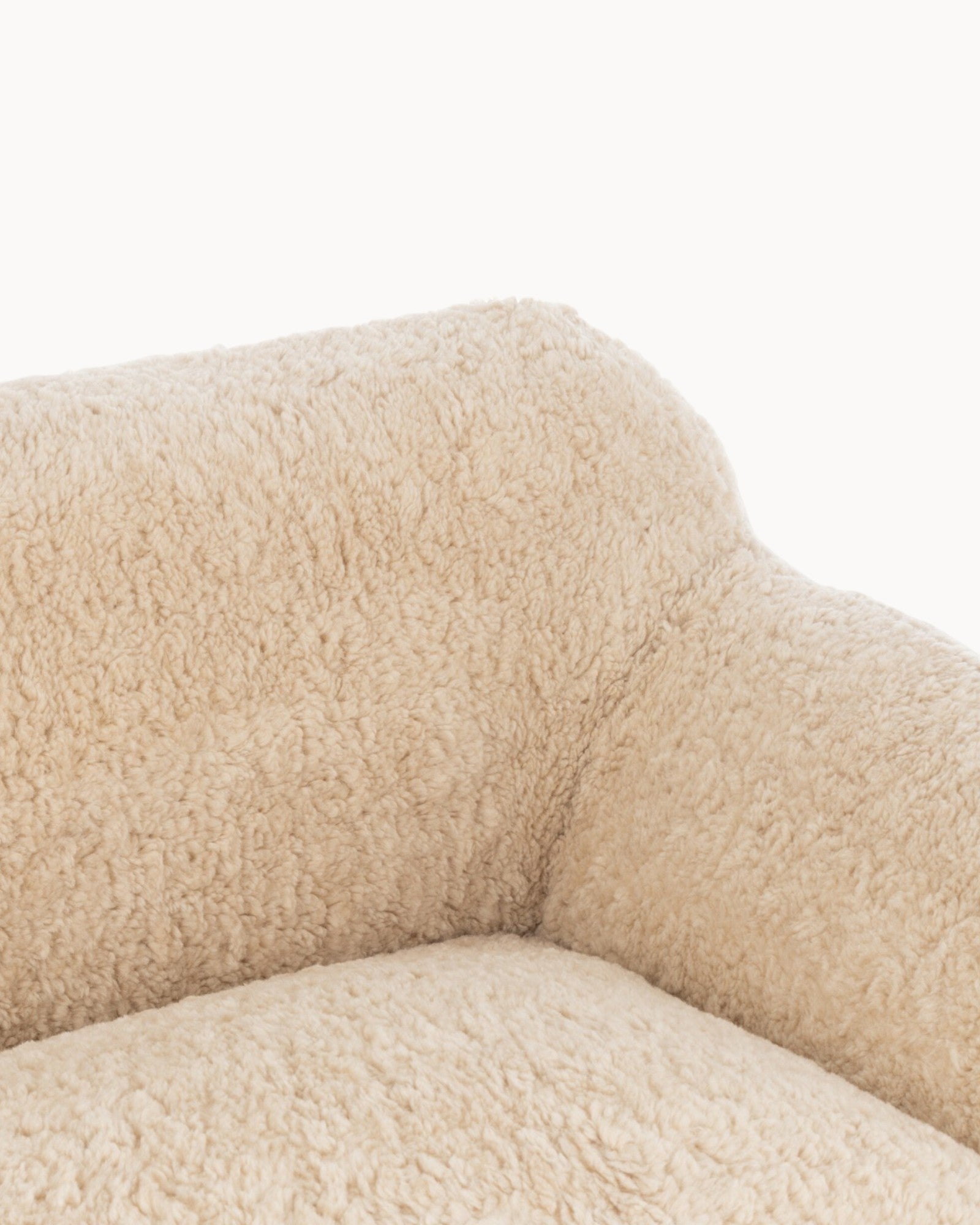 J-Line Sofa Shearl Polyester Creme – Groß, Beige, Modern