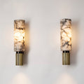 Moderne Luxus Wandlampe aus Messing mit Marmor-Optik