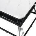 2er-Set moderne Couchtische in Marmoroptik