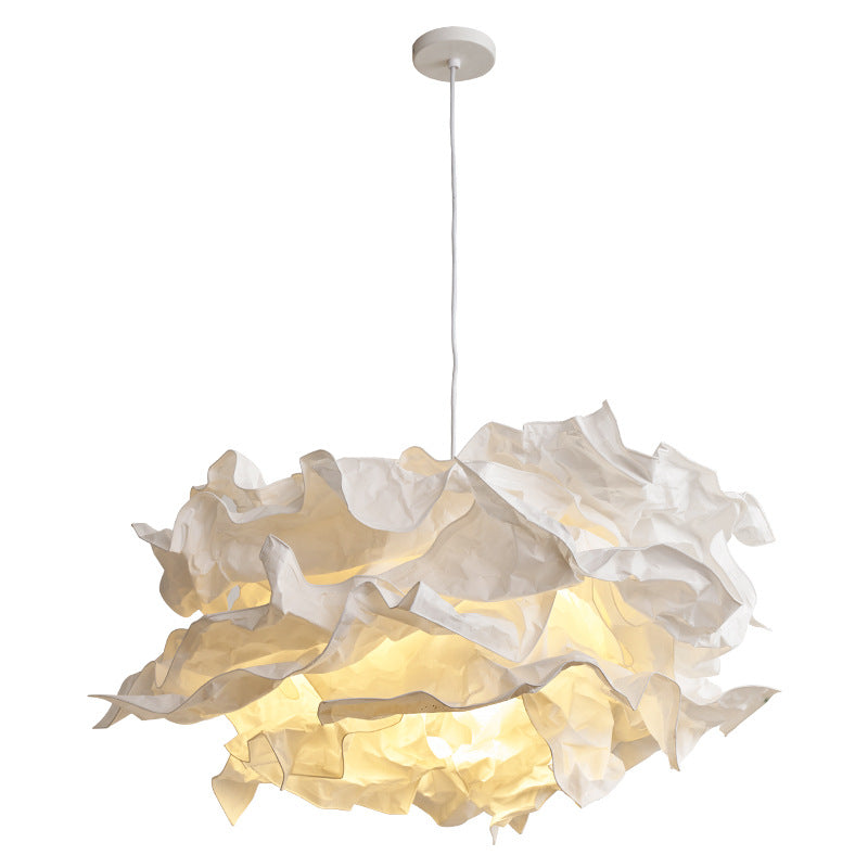 Japanisch inspirierte Pendelleuchte aus Reispapier im Wolken-Design