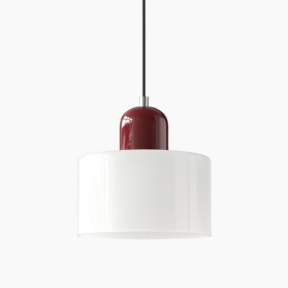 Kleine Glas-Pendelleuchte - LED, Glas/Metall, Max 12W, Druckknopfschalter, E27, CE/UL zertifiziert, moderne Eleganz