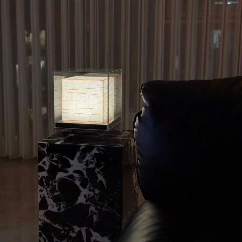 Square Paper Wireless Decorative Table Lamp