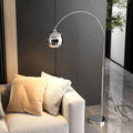 Moderne Bogen-Stehlampe mit verstellbarem Arm für Wohnzimmer & Sofa