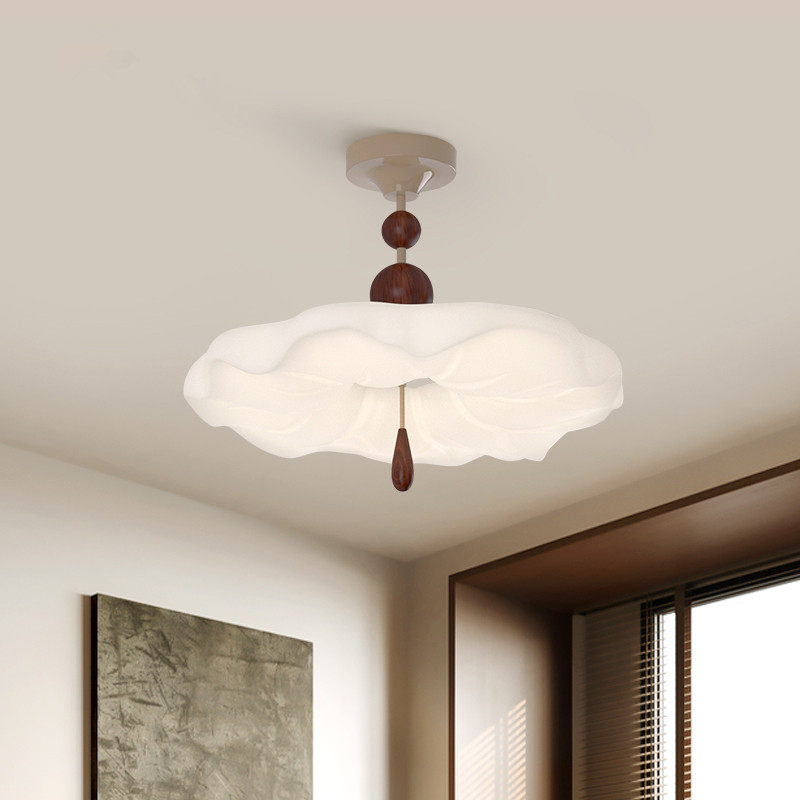 Vintage-Deckenlampe in Cremefarbe, wolkenförmig, fürs Schlafzimmer