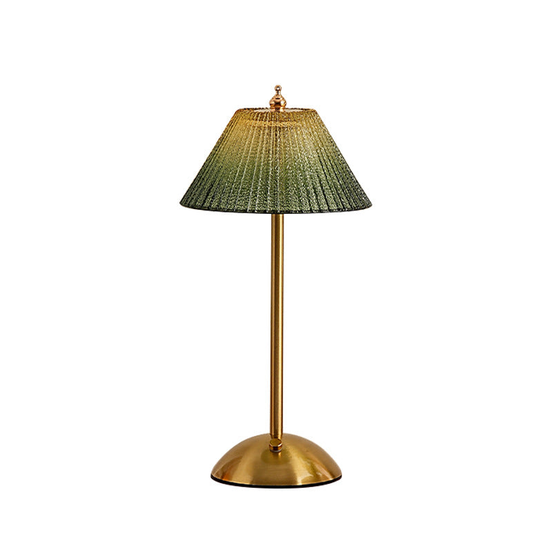 Dekorative Tischlampe aus Glas – Elegante Nachttischlampe mit modernem Design
