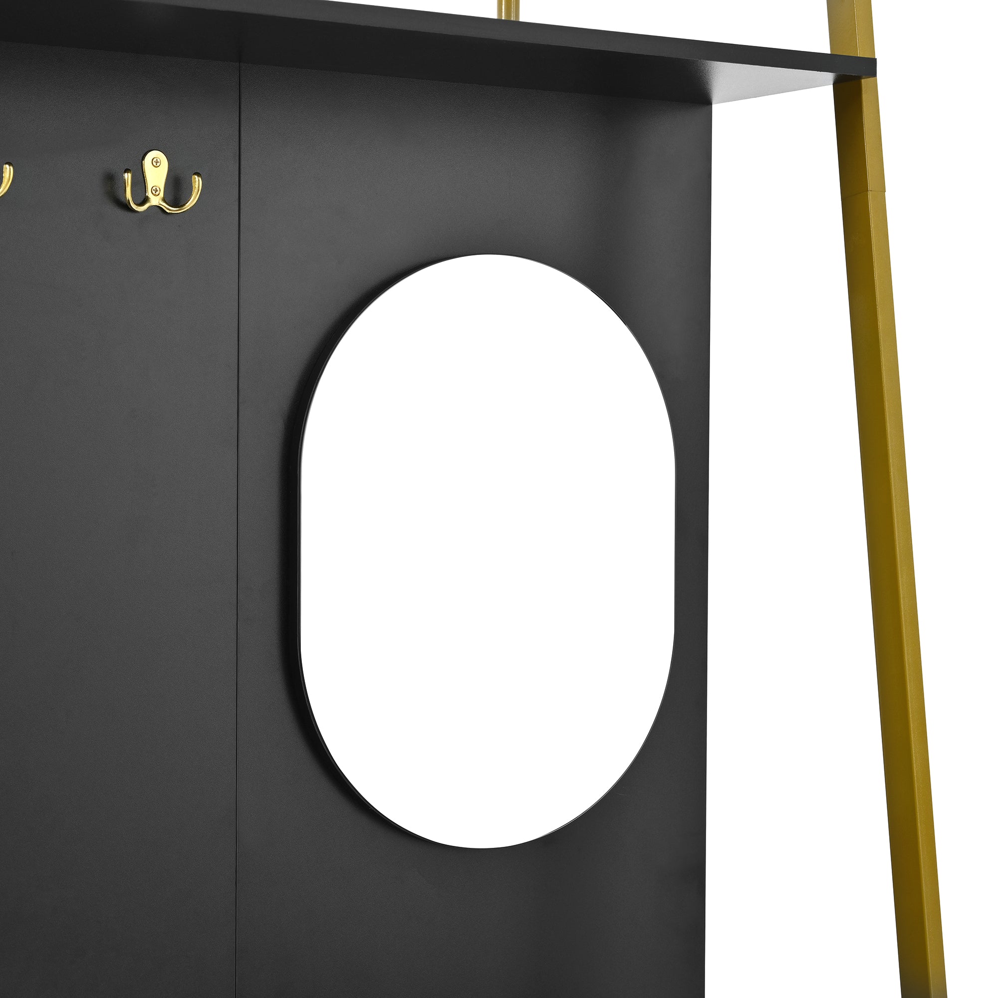 Moderne Kompaktgarderobe mit Spiegel & Stauraum