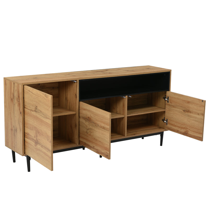 Modern Wooden Sideboard with 3 Doors