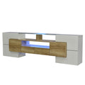 Moderner TV-Schrank mit LED & Glasoberfläche