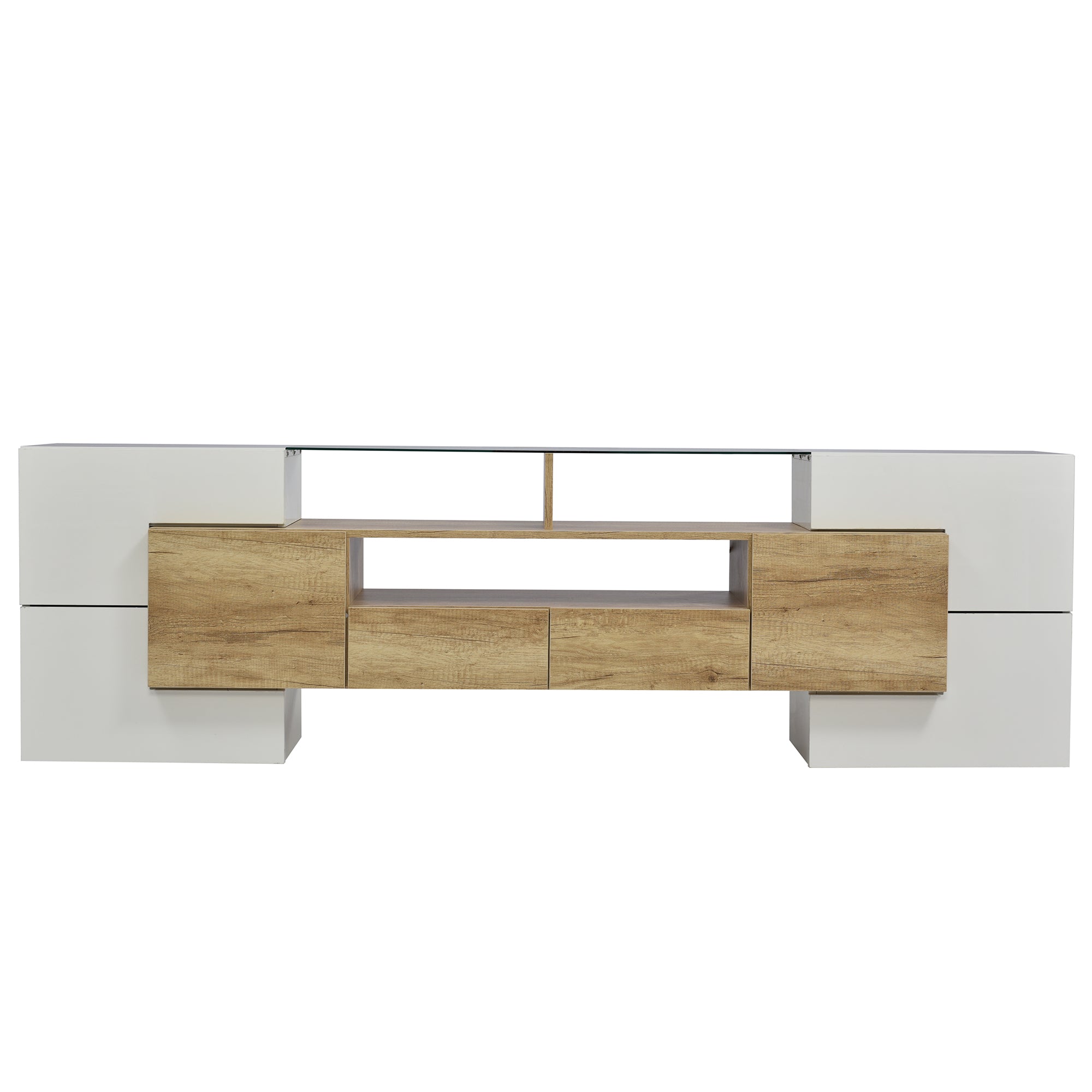 Moderner TV-Schrank mit LED & Glasoberfläche