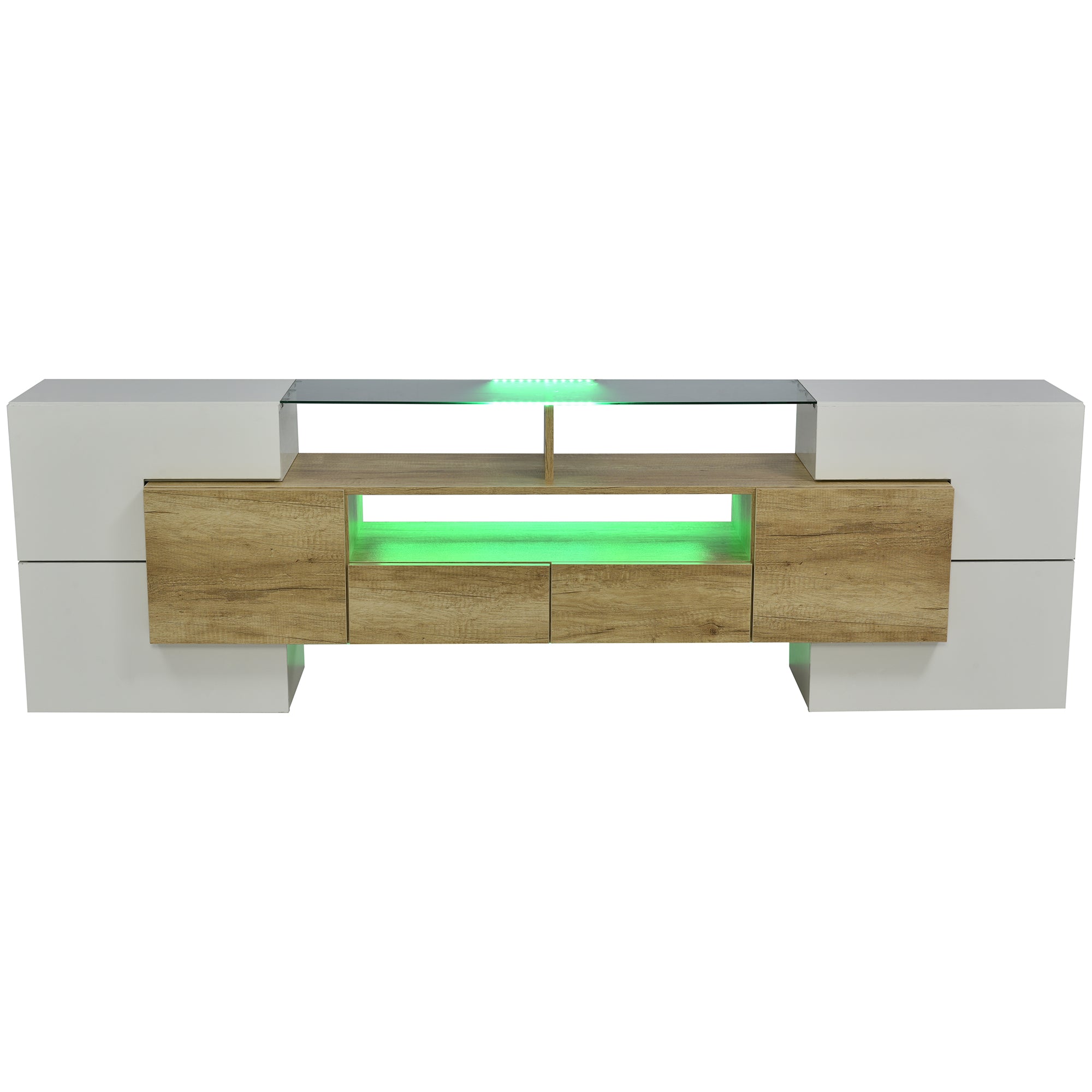 Moderner TV-Schrank mit LED & Glasoberfläche