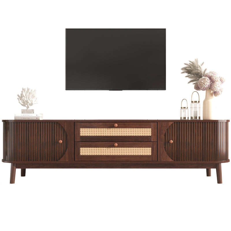 TV-Schrank im natürlichen Rattan-Design