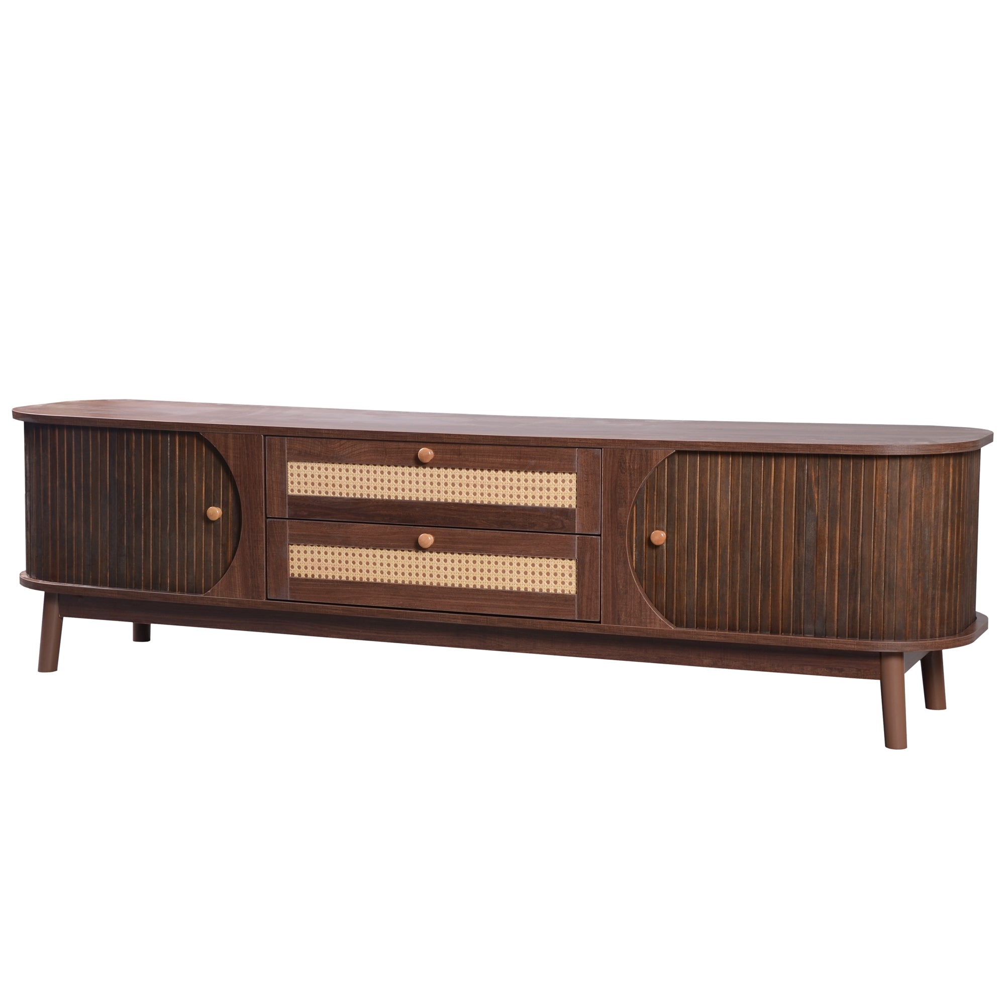 TV-Schrank im natürlichen Rattan-Design