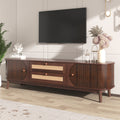 TV-Schrank im natürlichen Rattan-Design