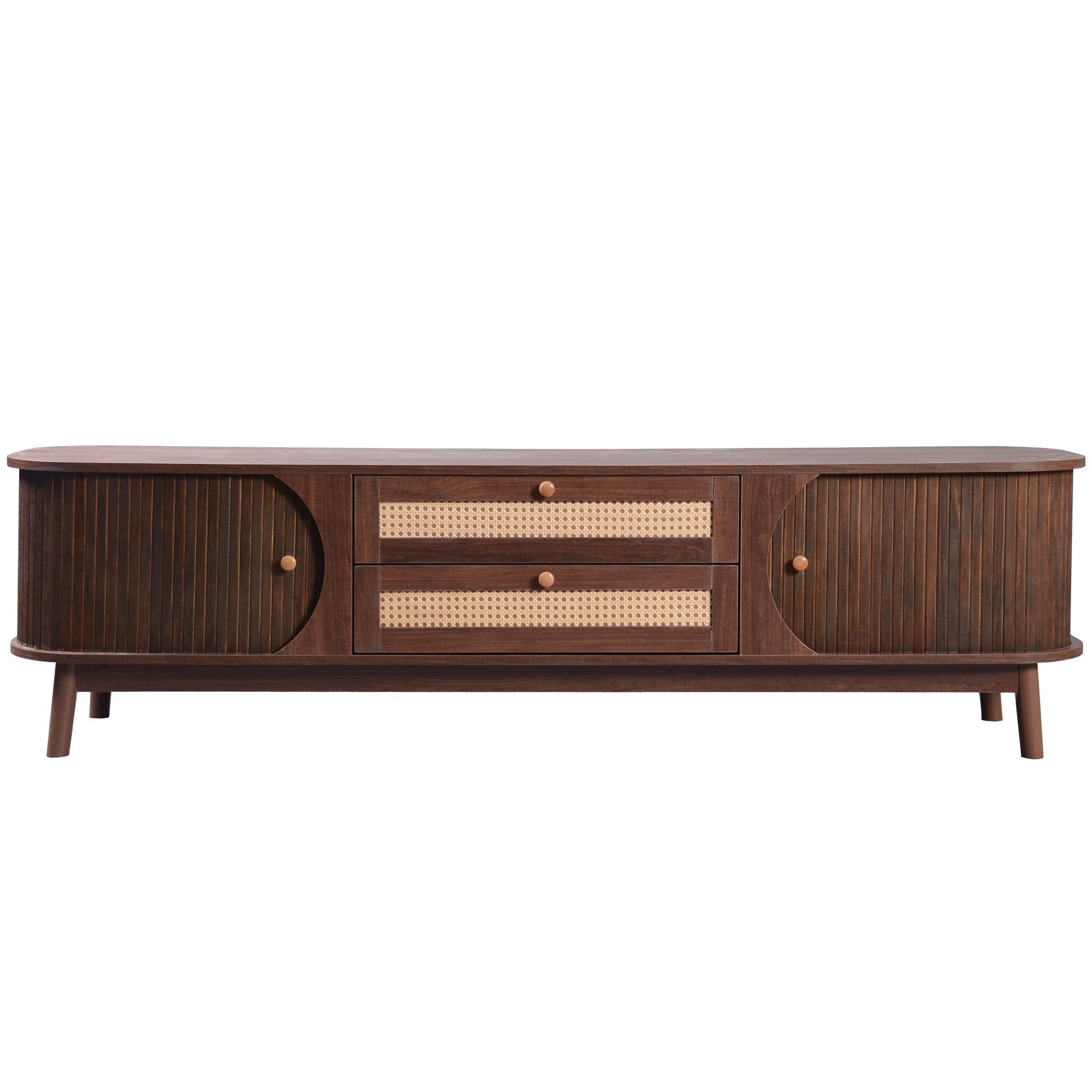 TV-Schrank im natürlichen Rattan-Design