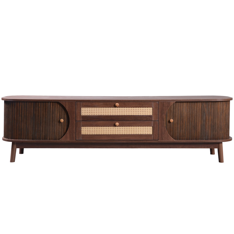 TV-Schrank im natürlichen Rattan-Design