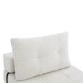 Klappbares Schlafsofa in Beige – Multifunktionales Bodensofa mit Kissen