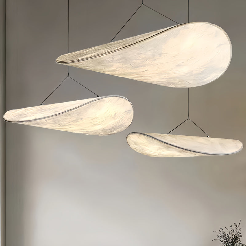 Retro Wabi Sabi Seiden-Hängeleuchte