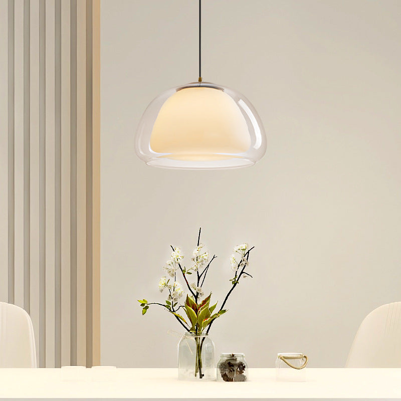Moderne Pendelleuchte aus Jellyglas